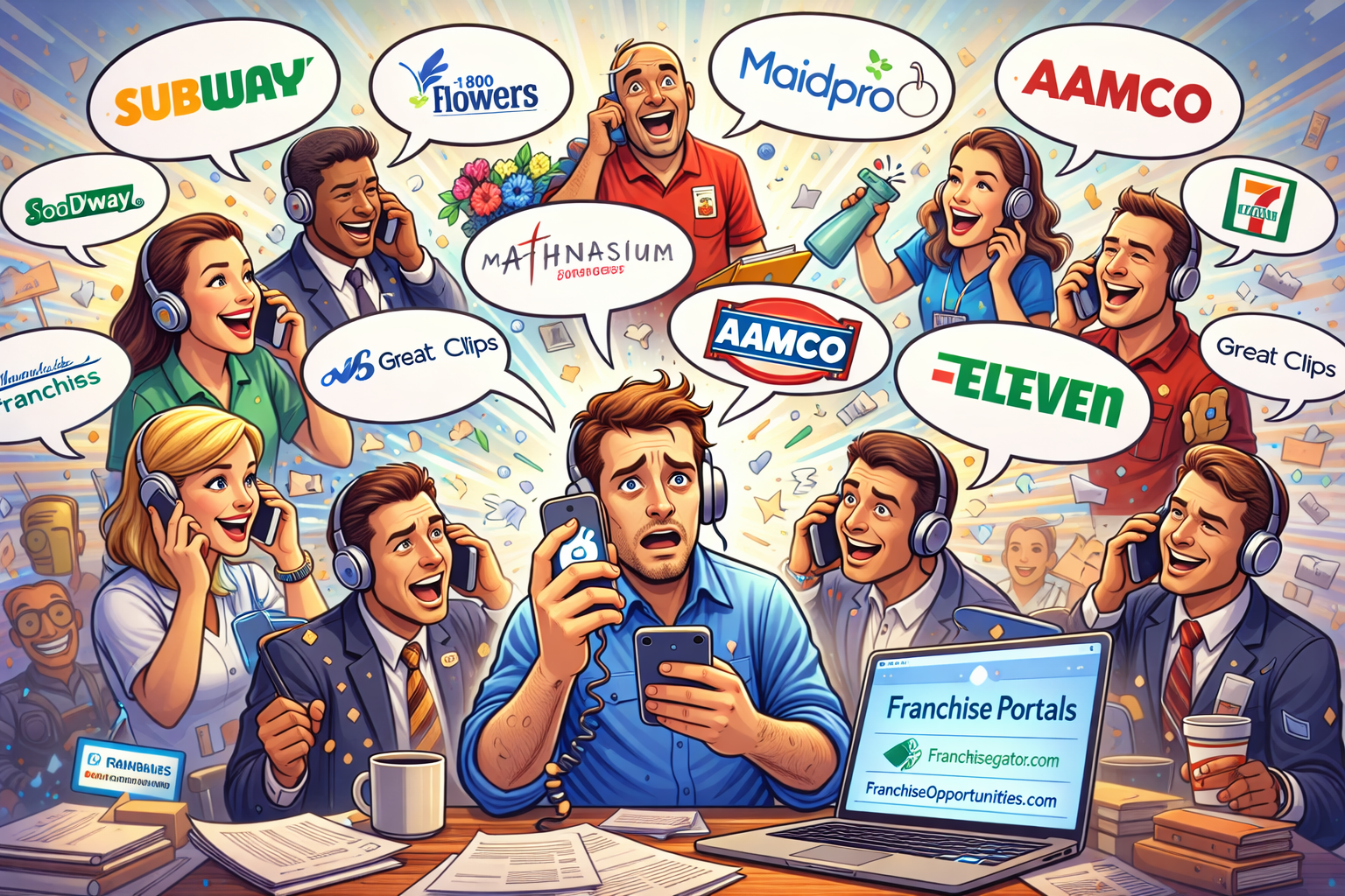 franchise portals such as franchisegator.com and franchiseopportunities.com