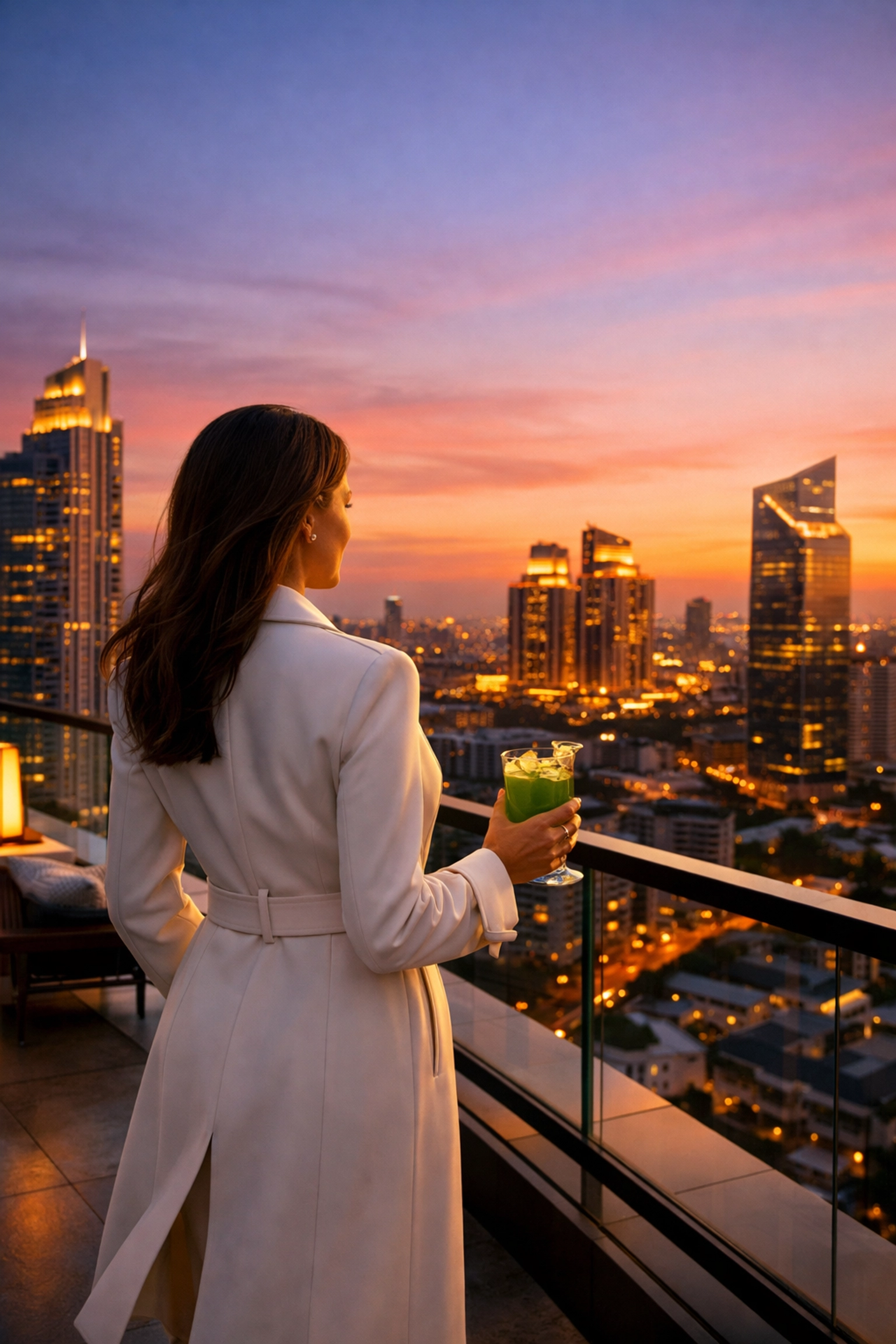 CEO overlooking a city skyline visualizing national expansion through Fractional Franchise Development.