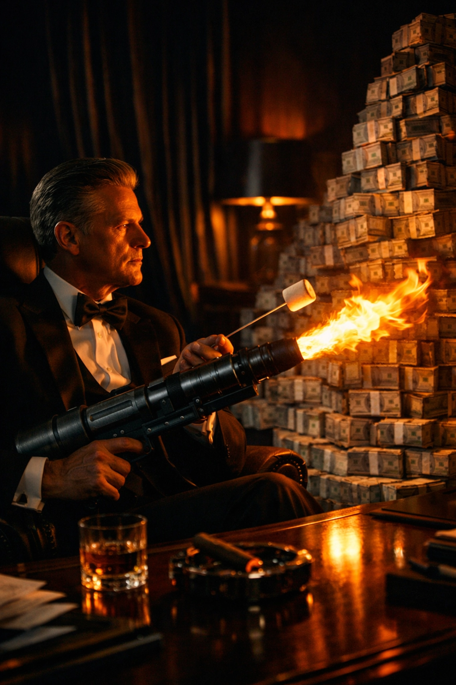 A CEO burning cash to show the waste of franchise marketing without a strong sales process.