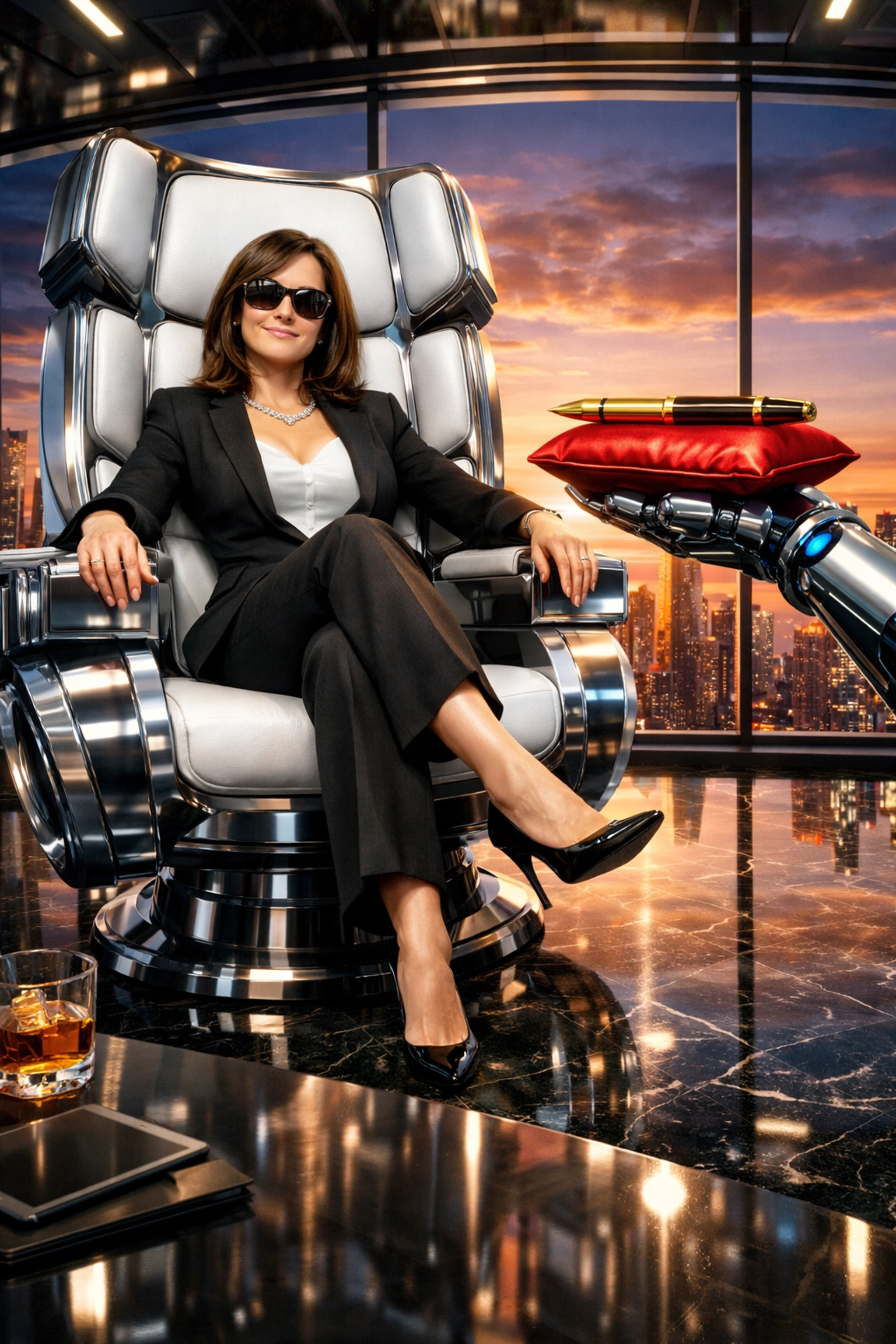 A founder maintaining control of her franchise sales organization while delegating operational tasks.