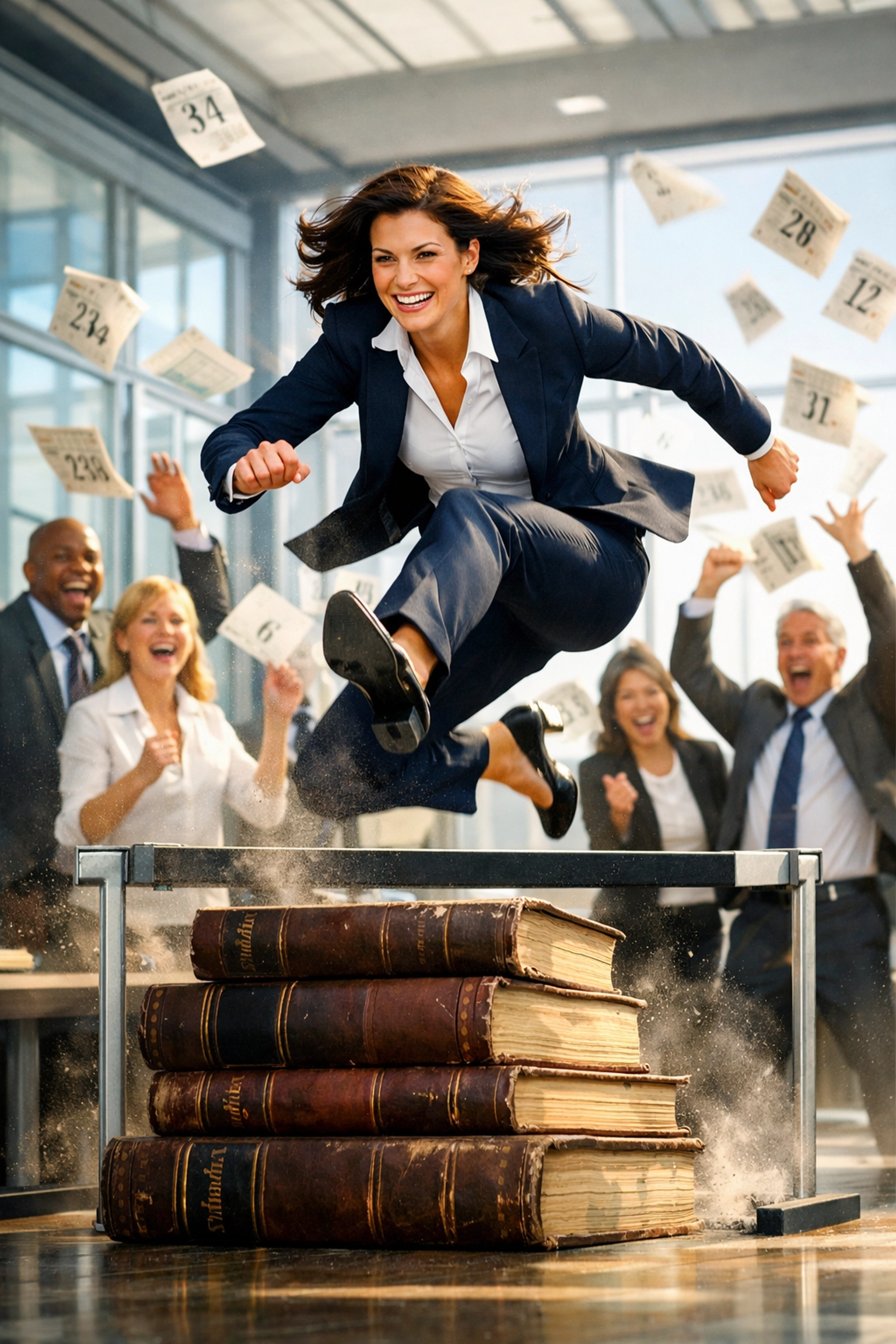 Agile CEO leaping hurdles to show the speed of a fractional franchise development framework.