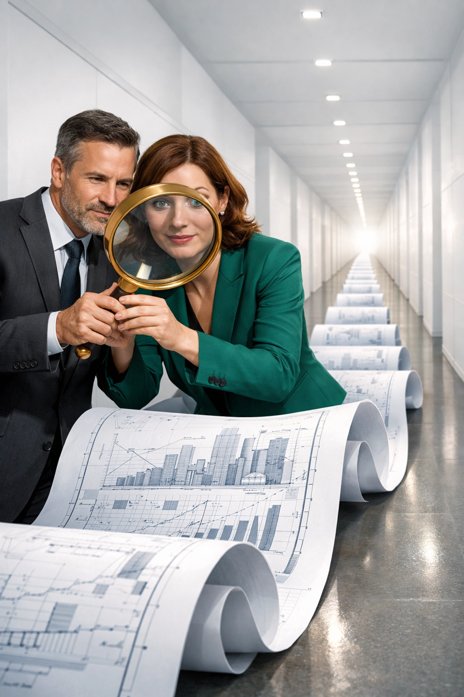 Executives reviewing growth blueprints via professional full-cycle franchise development services.