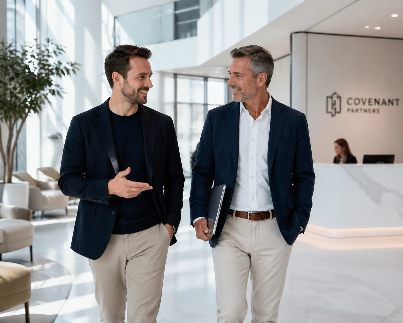 Founder and consultant discussing strategic growth with a franchise sales organization.