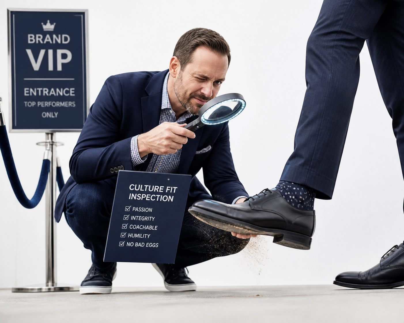 Franchise development agency partner vetting a candidate for brand culture fit and operational mindset.