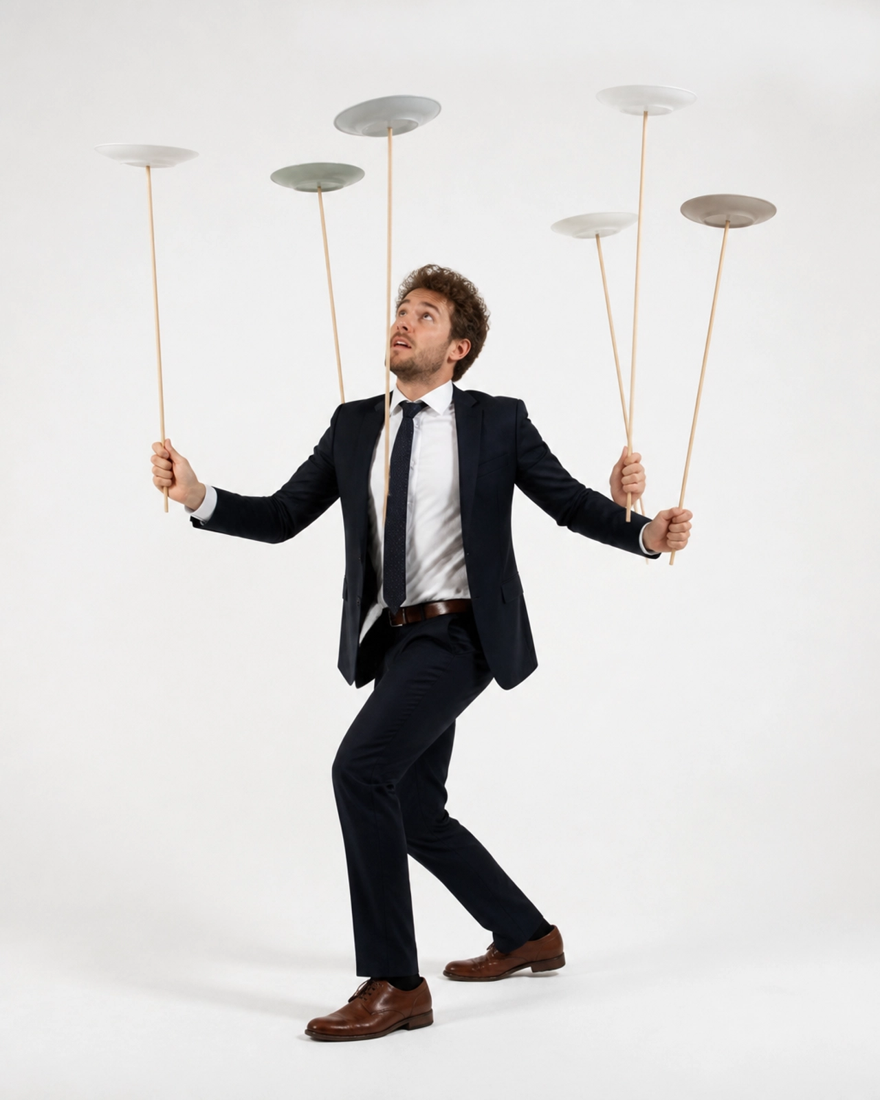 Founder balancing multiple spinning plates
