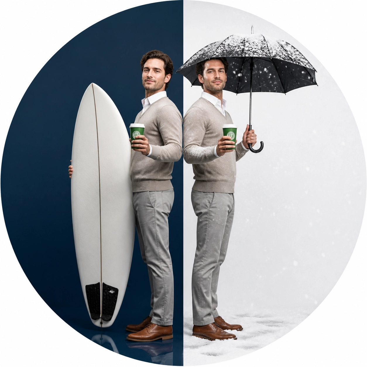 Professionals in different climates showing brand consistency achieved through a franchise development agency.