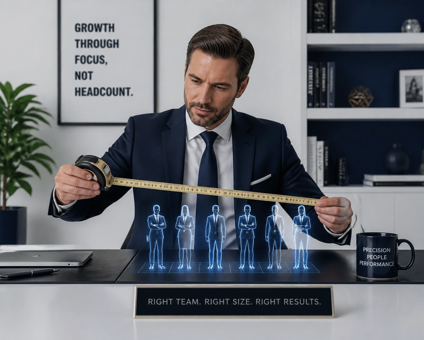 A business leader scaling his sales team with a fractional franchise development agency model.
