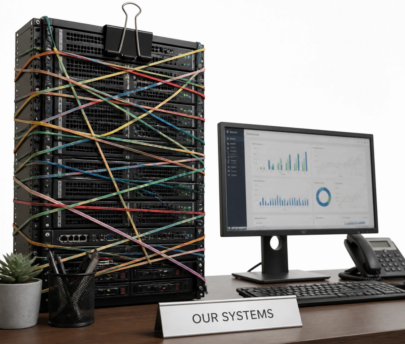 Unstable operational infrastructure showing why franchise development services need solid systems.