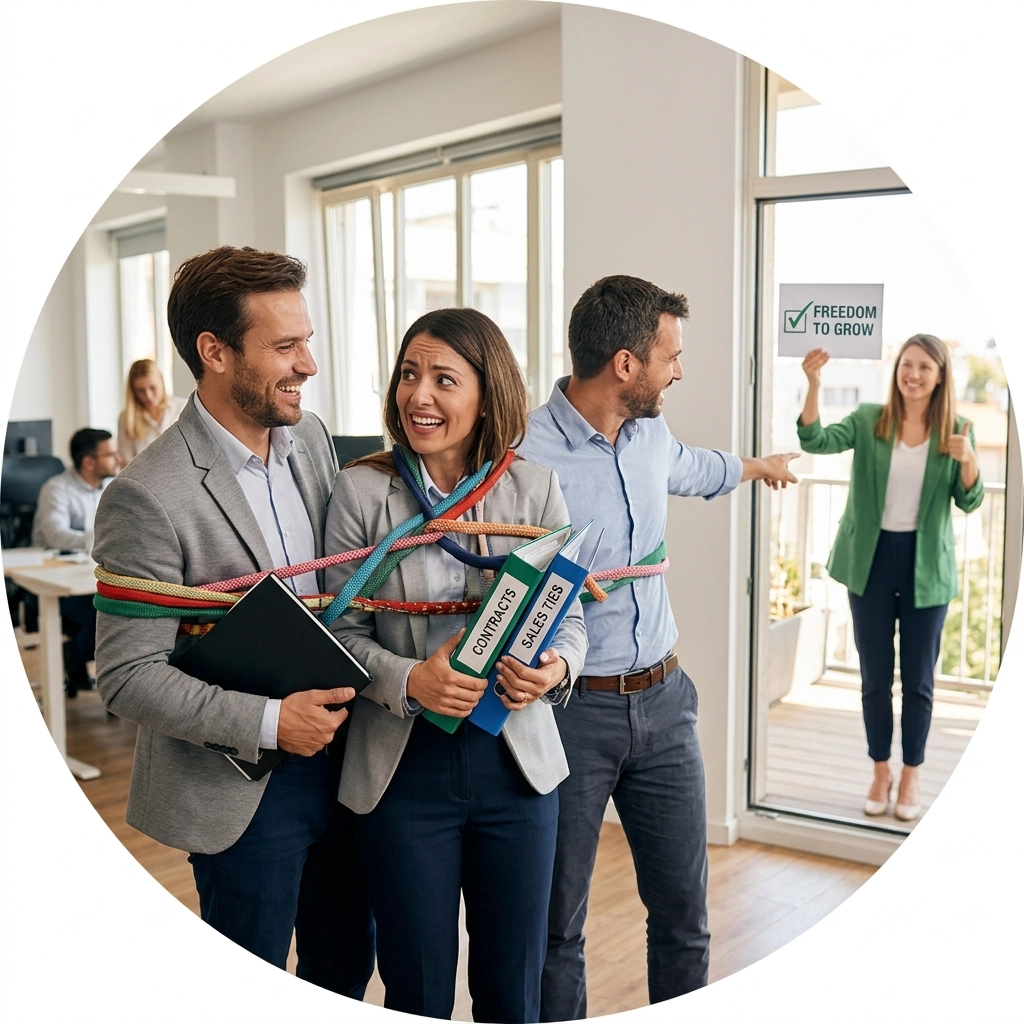 Why Franchise Sales Outsourcing Will Change the Way You Scale (Without the “Stage 5 Clinger” Contracts)