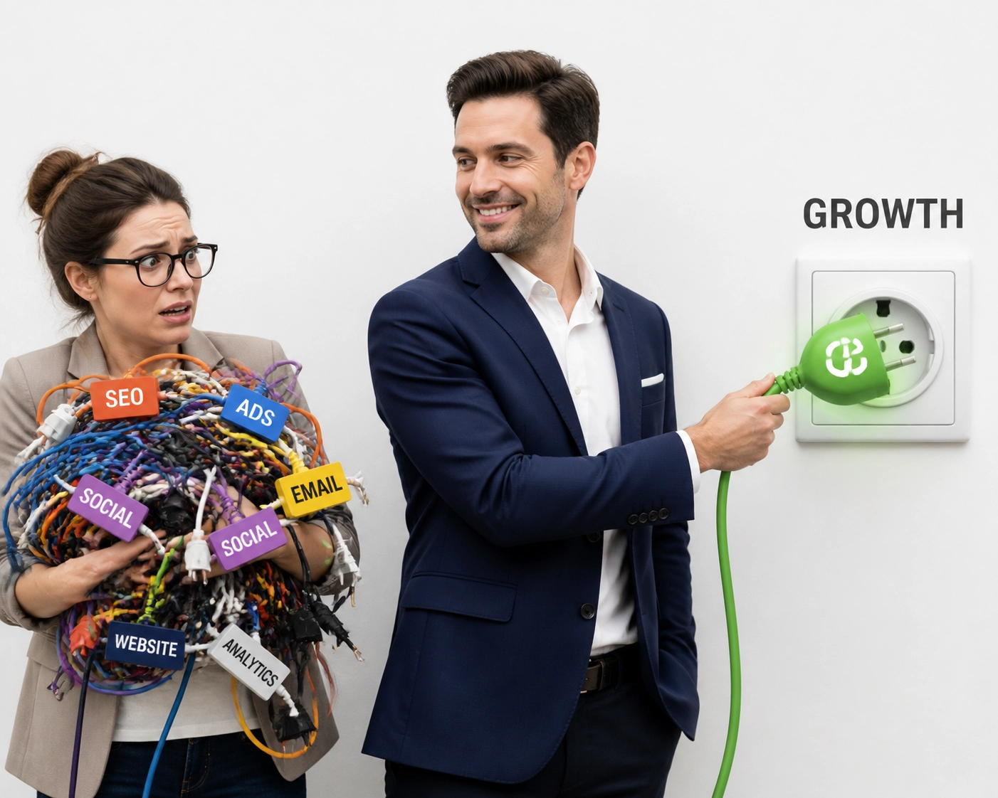 Franchise development agency professional offering an integrated growth solution to an overwhelmed business owner.