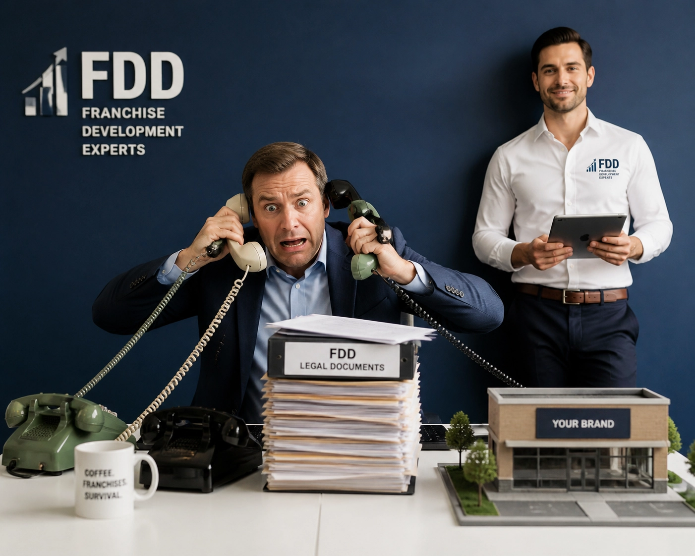 CEO delegating complex FDD tasks and sales calls to a franchise development agency.
