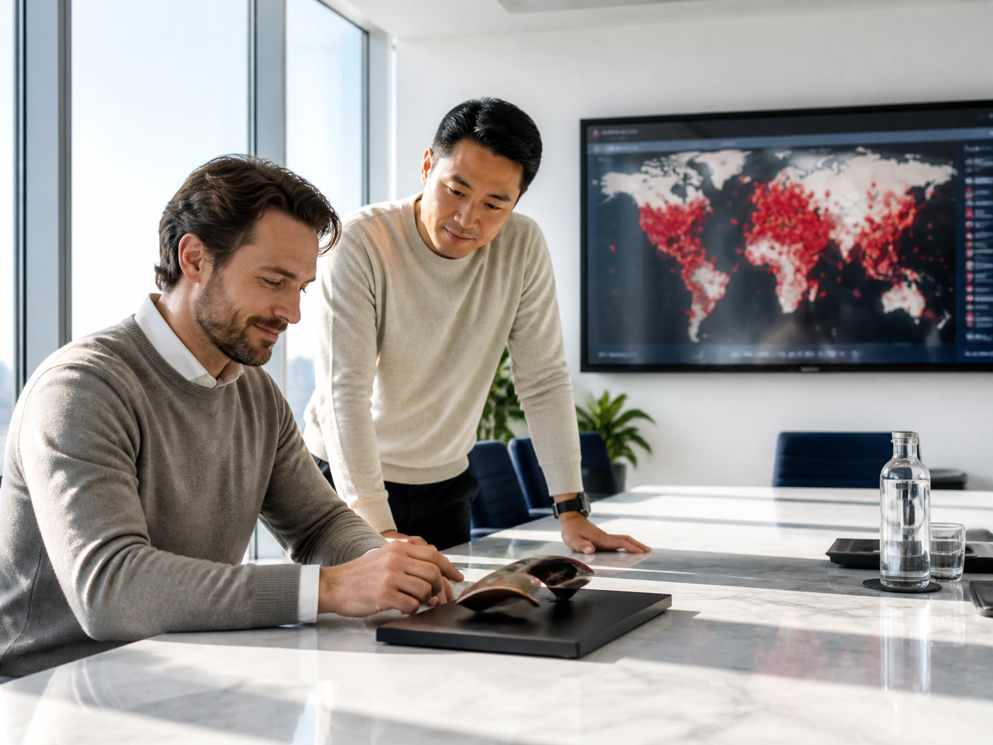 Business partners choosing quality over volume in an outsourced franchise development strategy.