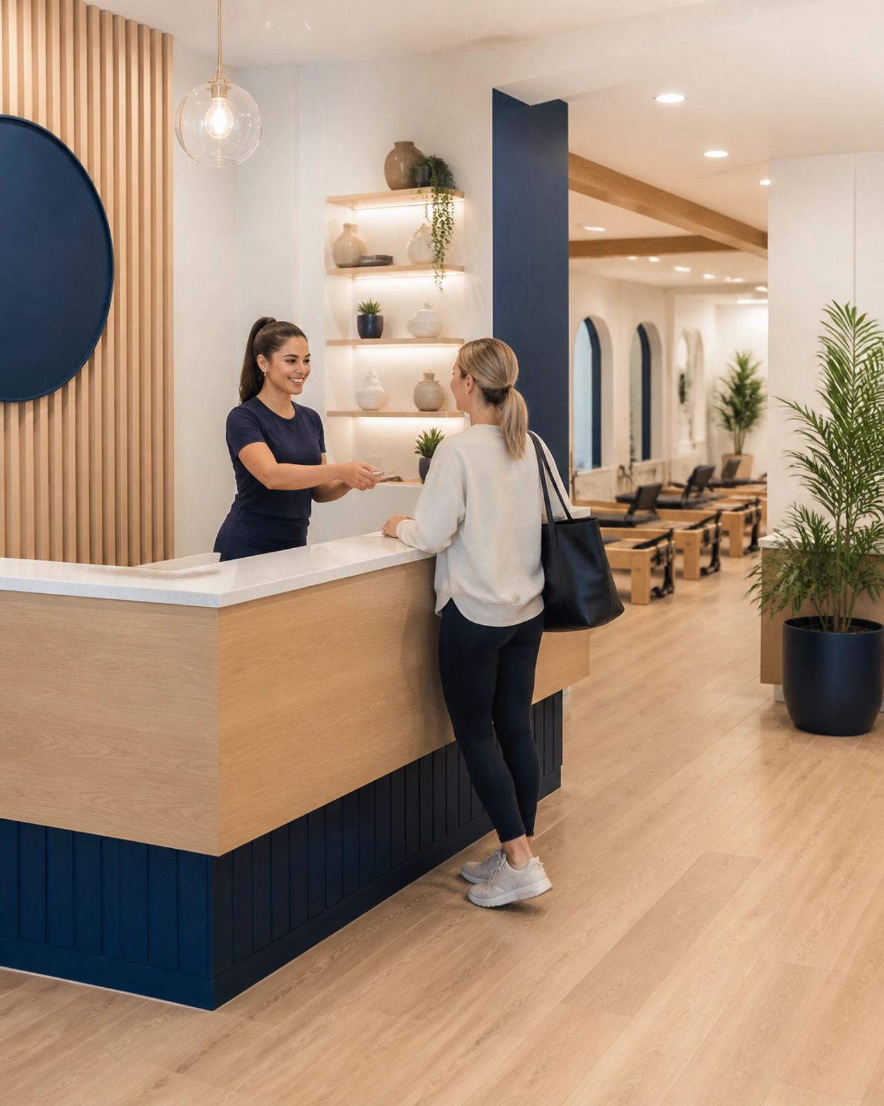 A successful, modern franchise service location