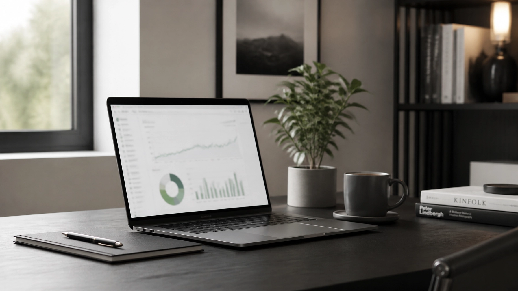 A clean and professional workspace representing strategy and focus