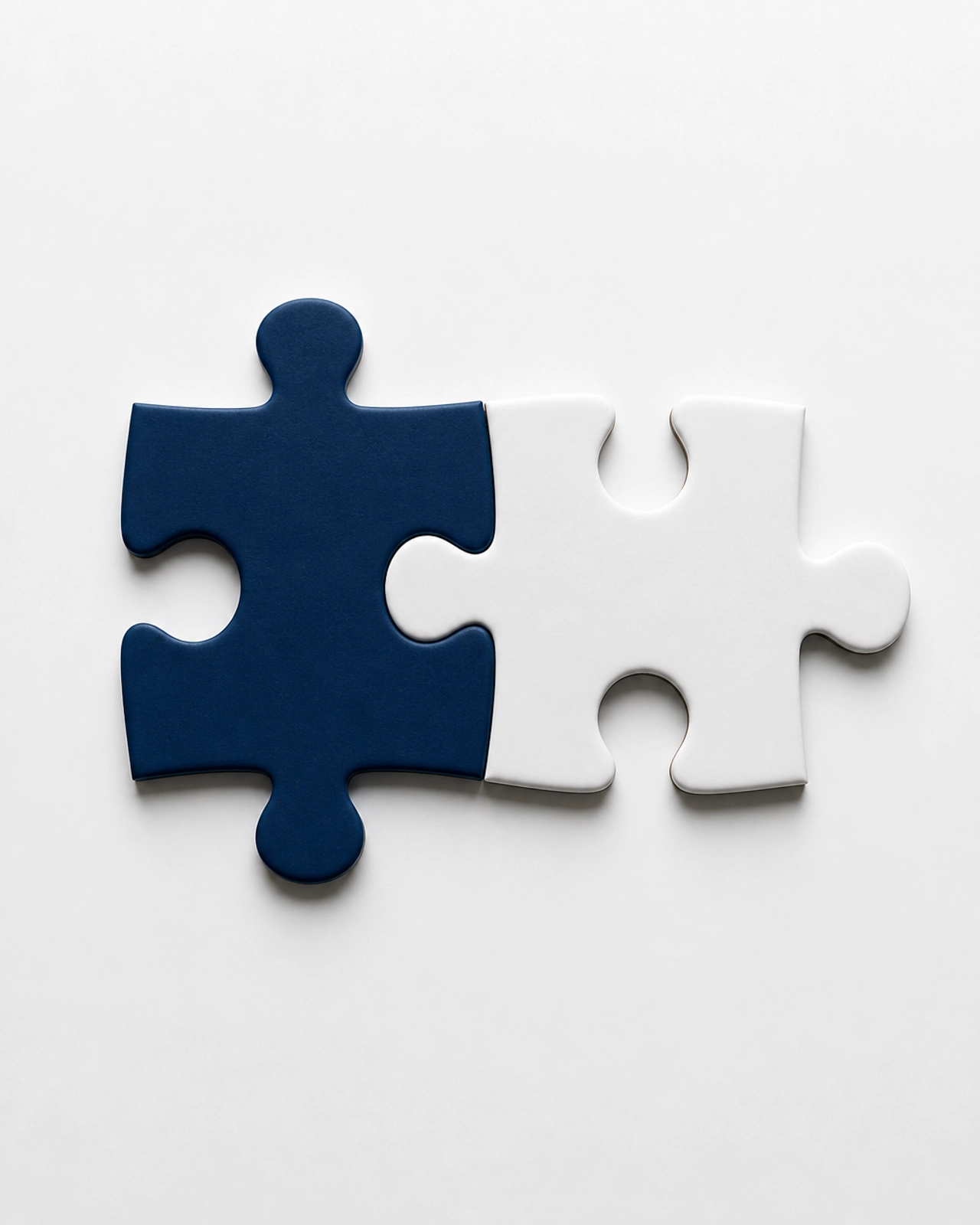 Two puzzle pieces fitting together representing a franchise development agency partnership