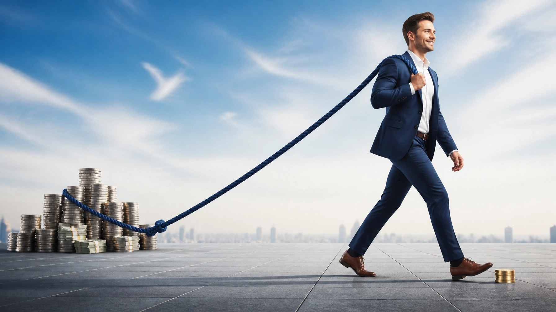 A tug-of-war between equity and a tiny retainer fee, highlighting FranLift's equity-free advantage.