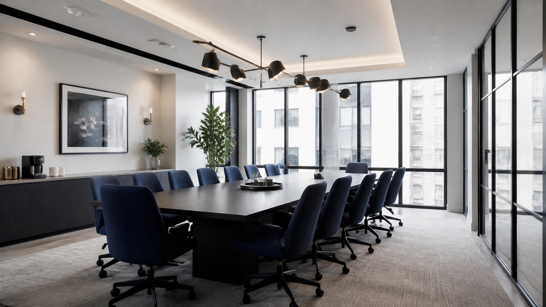 A clean, modern workspace reflecting a professional and focused environment