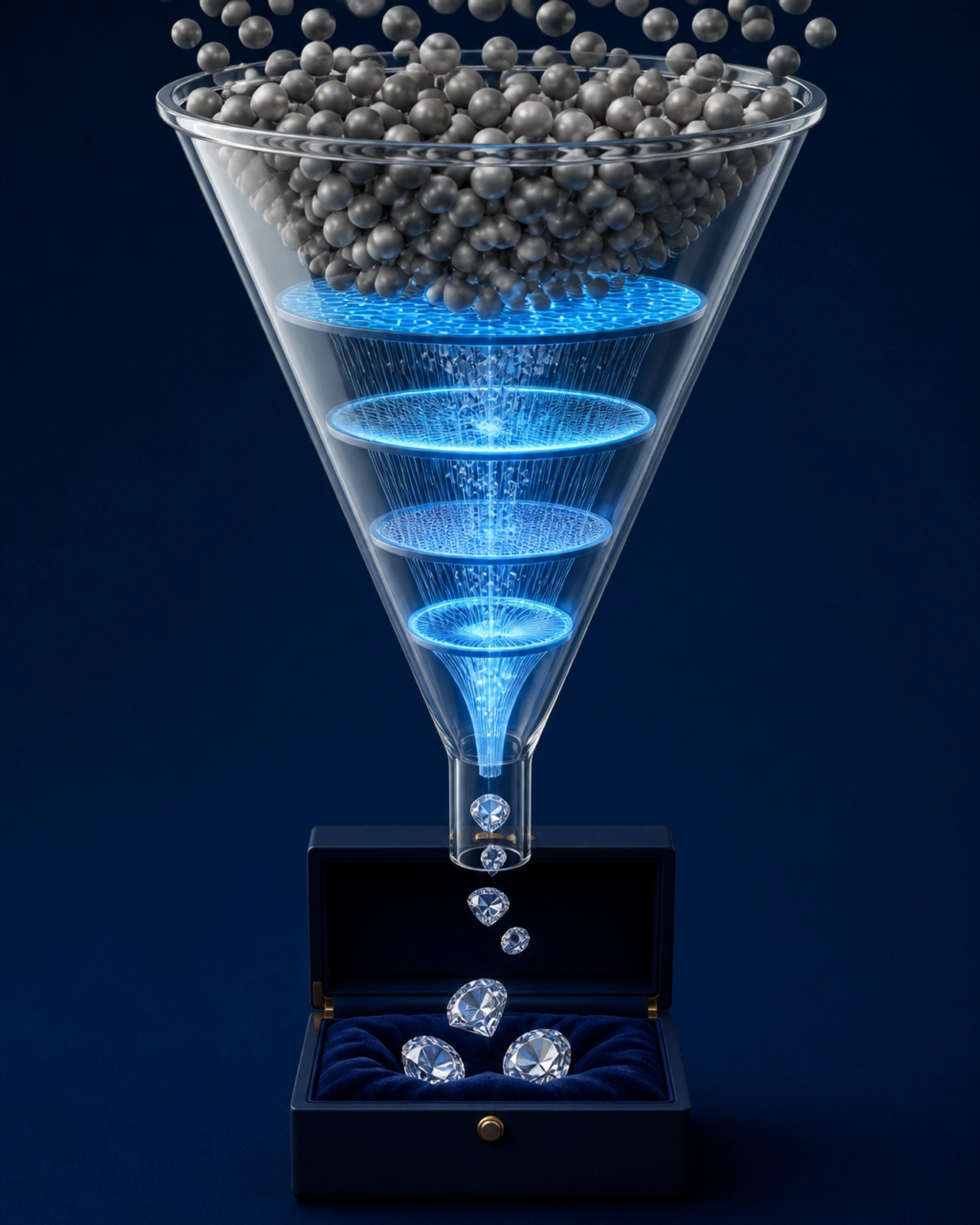 Metaphorical funnel filtering for high-quality franchise lead generation